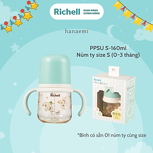 Bình sữa RICHELL Hanaemi Nhật Bản PPSU và Thủy tinh | Baby