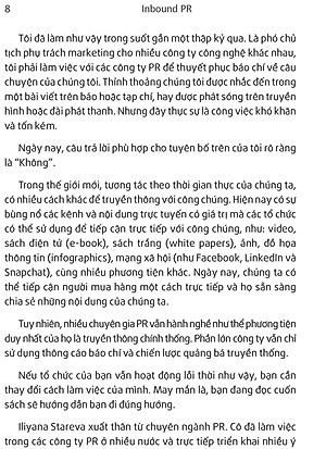 Sách Inbound PR - Dịch Chuyển Hoạt Động Theo Mô Hình Inbound