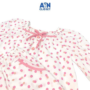 Bộ quần dài áo tay lỡ họa tiết Bi hồng cam giao nhau cotton - AICDBGD99BNT - AIN Closet