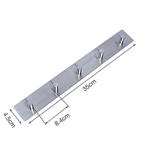 Thanh treo quần áo 5 chấu inox 304 dán tường Hobby Home Decor 5TV160