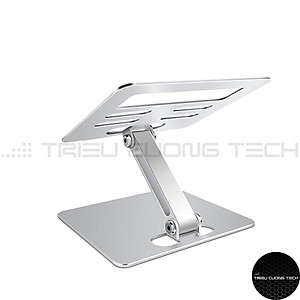 Giá Đỡ Máy Tính Bảng - Ipad - Điện Thoại Hợp Kim Nhôm Nguyên Khối - Nâng Hạ Điều Chỉnh Góc Nhìn Tùy Thích - Gấp Gọn Tiện Lợi - Hàng Chính Hãng 