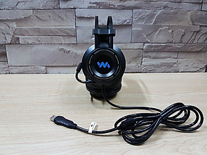 Tai nghe gaming Wangming WM9800 7.1 USB LED (Đen) - Hàng nhập khẩu