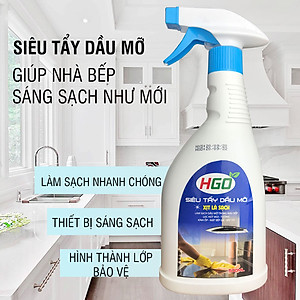 Combo 3 chai tẩy cặn canxi + tẩy dầu mỡ + bột thông cống HGO-NEW3 tiết kiệm 20%
