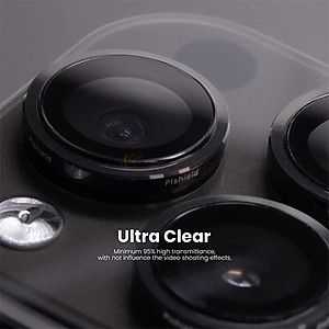 Dán Camera cường lực viền màu chống va đập Zeelot PIshield dành cho iPhone 15 Pro/15 Pro Max - Hàng chính hãng