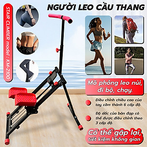 Máy Chạy Bộ,AIR WALKER Máy Đi Bộ Trên Không Cỡ Lớn, Máy leo núi bậc thang KM-2100 tại nhà