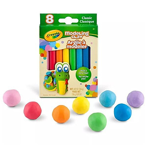 Hộp Đất Sét Tạo Hình 8 Màu Cơ Bản 136g - Crayola 570312
