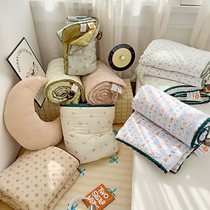 Chăn Đũi ICY Mới, Viền Ren Cao Cấp, Mềm Mịn, Mát Lạnh Cho Mùa Hè (2mx2m2) - HÀNG CHÍNH HÃNG MINIIN