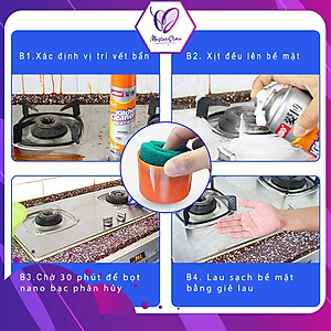 Bình xịt bọt tuyết tẩy rửa đa năng vệ sinh bếp Kitchen Cleaner, nhà tắm Bathroom Cleaner Master Store