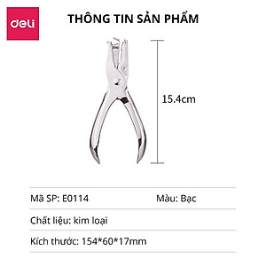 Kìm Bấm Đục Lỗ Giấy Refill Dụng Cụ Bấm Lỗ Giấy Làm Sổ Còng Cầm Tay Tiện Lợi - E0114