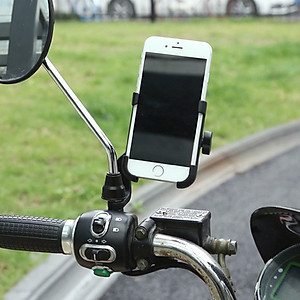 Giá đỡ kẹp điện thoại cho xe máy/ xe mô tô Selfiecom C2 - Chống trộm, chống rung lắc, dễ dàng lắp đặt