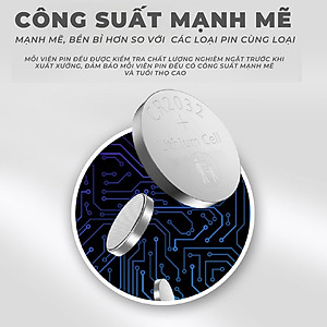Pin nút Beston CR2032 CR2016 CR2025 CR1632 CR2450 - Vỉ 5 viên Pin 3V dùng cho điều khiển ô tô smarkey cmos