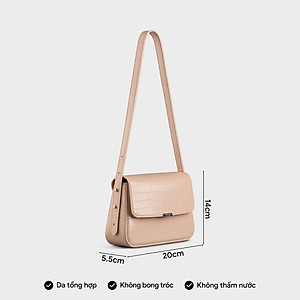 Túi Yuumy ( Thời trang nữ nắp gập size 20 - Túi đeo chéo da Verein YN198 )
