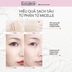 Nước tẩy trang Evoluderm Eau Micellaire 500ml