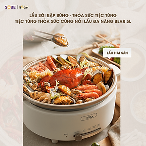 Nồi lẩu Bear SB-NL05F 5L (1500W) - Hàng chính hãng