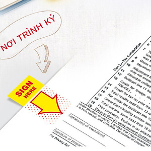 Dính đánh dấu trình ký Deli