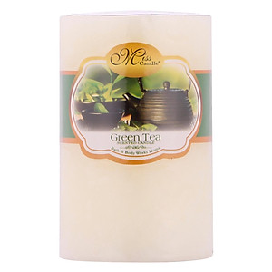 Set 3 Nến Thơm Trụ Tròn D5H8 Miss Candle FTRAMART NQM0819 (5 x 8 cm) - (Tím - Hồng - Vàng Nhạt)
