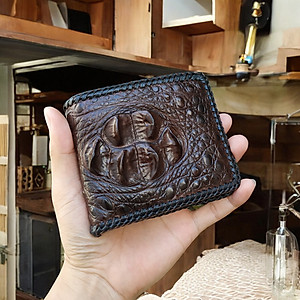 Ví Da Cá Sấu 2 Mặt Đan Viền [GÙ CÁ SẤU RẤT ĐẸP]