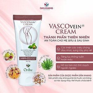 Kem Thoa Giảm Sưng Đau, Tê Phù, Chuột Rút Do Suy Giãn Tĩnh Mạch Vascovein Dân Khang - Tuýp 50g