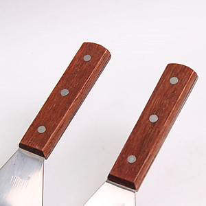Stainless Steel Metal Griddle Spatula Griddle Accessories Hamburger Turner Scraper Pancake Flipper Great for BBQ Grill