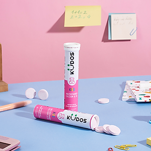 Thực phẩm bảo vệ sức khỏe KUDOS KIDS MULTIVITAMINS PLUS  CALCIUM & D3 (20 viên/tuýp)