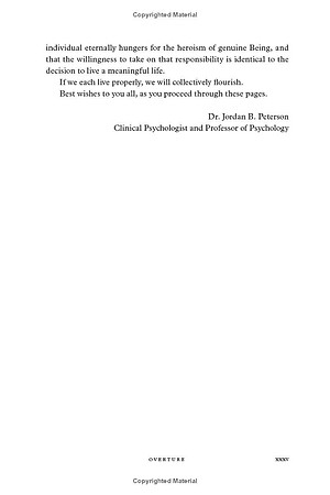 12 Rules for Life: An Antidote to Chaos