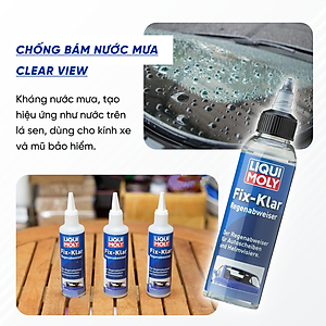 Dung Dịch Chống Bám Nước Mưa Liqui Moly Clear View 1590 | Chống Bám Nước Mưa Trên Kính Ô Tô Giúp Tăng Tầm Nhìn Khi Đi Mưa