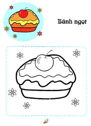 Sách 123 Nào Ta Tô Màu! - Thức Ăn