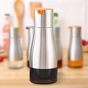 Chai rót nước mắm thủy tinh bọc inox 320ml VANDO phụ kiện nhà bếp