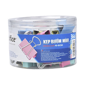 Kẹp bướm màu Flexoffice 25mm FO-DCC03