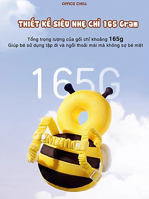 Gối Bảo Vệ Toàn Diện Đầu, Cổ, Cột Sống Cho Bé Tập Đi OFFICE CHILL Lá Chắn Đầu Tiên Bảo Vệ Trí Não Của Bé