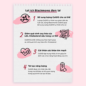 Viên Uống Bổ Tim Hỗ Trợ Sức Khỏe Blackmores CoQ10 150mg Lọ 30 Viên