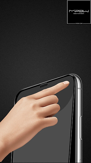 MIẾNG DÁN CƯỜNG LỰC MIPOW KINGBULL HD PREMIUM FOR IPHONE XS MAX/11 PRO MAX - HÀNG CHÍNH HÃNG