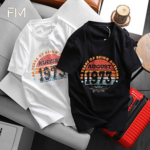 Áo Thun Cotton Nam Cổ Tròn Form Rộng In Hình Cá Tính, Trẻ Trung - FORMEN SHOP - FMPS168