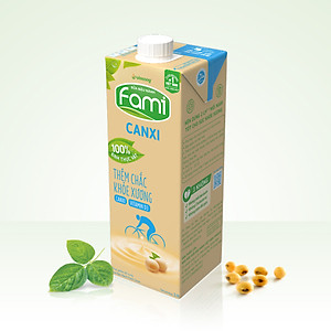 Thùng 10 Hộp Sữa đậu nành Vinasoy Fami Canxi (1 lít/Hộp)
