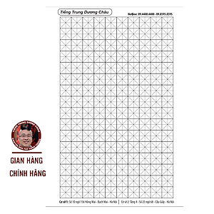 Vở - Vở Viết Tiếng Trung ô mễ - Tập viết chữ Hán kẻ ô - Phạm Dương Châu