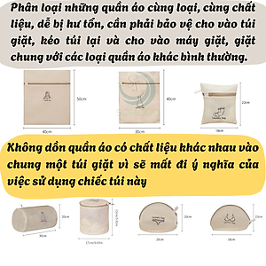 Set 7 Túi Lưới Giặt Quần Áo Cao Cấp – Bảo Vệ Vải, Giữ Form Chuẩn Bộ 7 Túi Giặt Bảo Vệ Quần Áo – Vải Lưới 3 Lớp, Khóa Kéo Chắc Chắn Bộ Túi Giặt Đa Năng – Bảo Quản Quần Áo Trong Máy Giặt