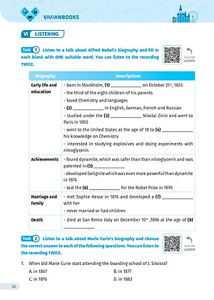 Sách Bài tập tiếng Anh lớp 12 Global Success, 4 kỹ năng (Có đáp án) – Tập 1– ThS Lê Vy Vivian
