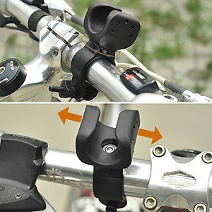 Chân đế kẹp đèn pin, đèn pha gắn ghi đông cho Xe Đạp (chất liệu Nhựa ABS, không kèm đèn pin) chắc chắn, xoay 360 độ dễ dàng lắp đặt Mai Lee