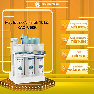 KAQ-U50K - Máy lọc nước Karofi 10 Lõi  KAQ-U50K - HÀNG CHÍNH HÃNG - GIAO TOÀN QUỐC