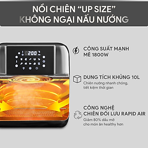 Nồi Chiên Không Dầu Điện Tử BlueStone AFB-5888 (10 Lít) - Hàng Chính Hãng