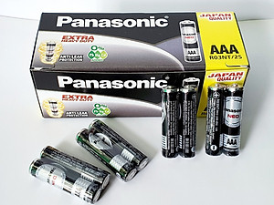 Bộ gồm 10 vỉ pin đũa đen AAA NEO Panasonic R03NT/4S (Hàng chính hãng)