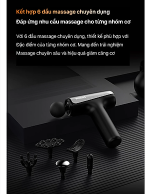 Máy Massage Cầm Tay PHILIPS 7325 đầu massage hợp kim nhôm titan 6 đầu massage chuyên sâu - Hàng chính hãng