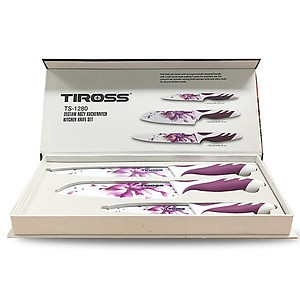 Bộ dao tráng men sứ Tiross TS1280 - Hàng chính hãng