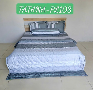 Bộ Ga TC Tatana Silver 4 Món Cao Cấp, Chất Vải Mềm Mịn Thoáng Mát - Màu ngẫu nhiên