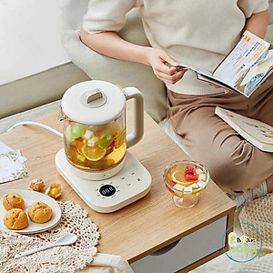 Ấm điện siêu tốc thủy tinh kiêm bình pha trà SB-PT15K dung tích 1.5 lít công suất 1000W- Hàng chính hãng