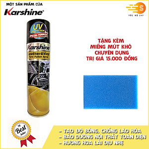 Chai xịt chăm sóc và bảo dưỡng nội thất ô tô Karshine 500ml