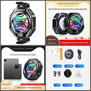 Tản nhiệt sò lạnh Led TL05 Gaming siêu mát cho điện thoại hàng nhập khẩu