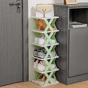 Kệ Để Giày Dép Chữ X Thông Minh Có Thể Tháo Lắp Gấp Gọn - Kệ Nhựa 5 Tầng Cao Cấp Để Đồ Trang Trí Đa Năng Tiện Dụng - Giao Mầu Ngẫu Nhiên