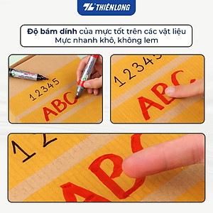 Hộp 10 Bút Lông Dầu Thiên Long PM-09