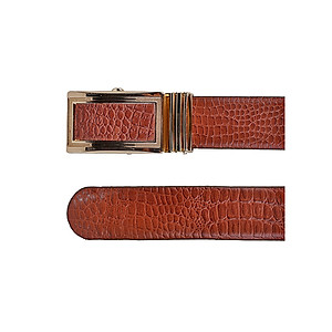 Bộ Ví & Thắt Lưng Nam Vân Cá Sấu Huy Hoàng HT2112-HT4115 (23 x 11,5 cm) - Nâu